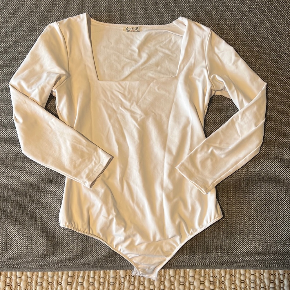 Free people white body suit